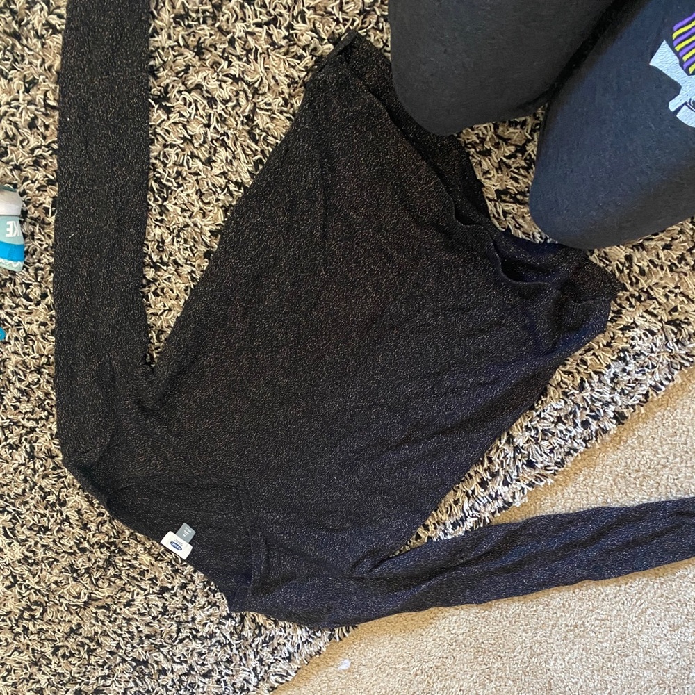 Black sparkly fancy top